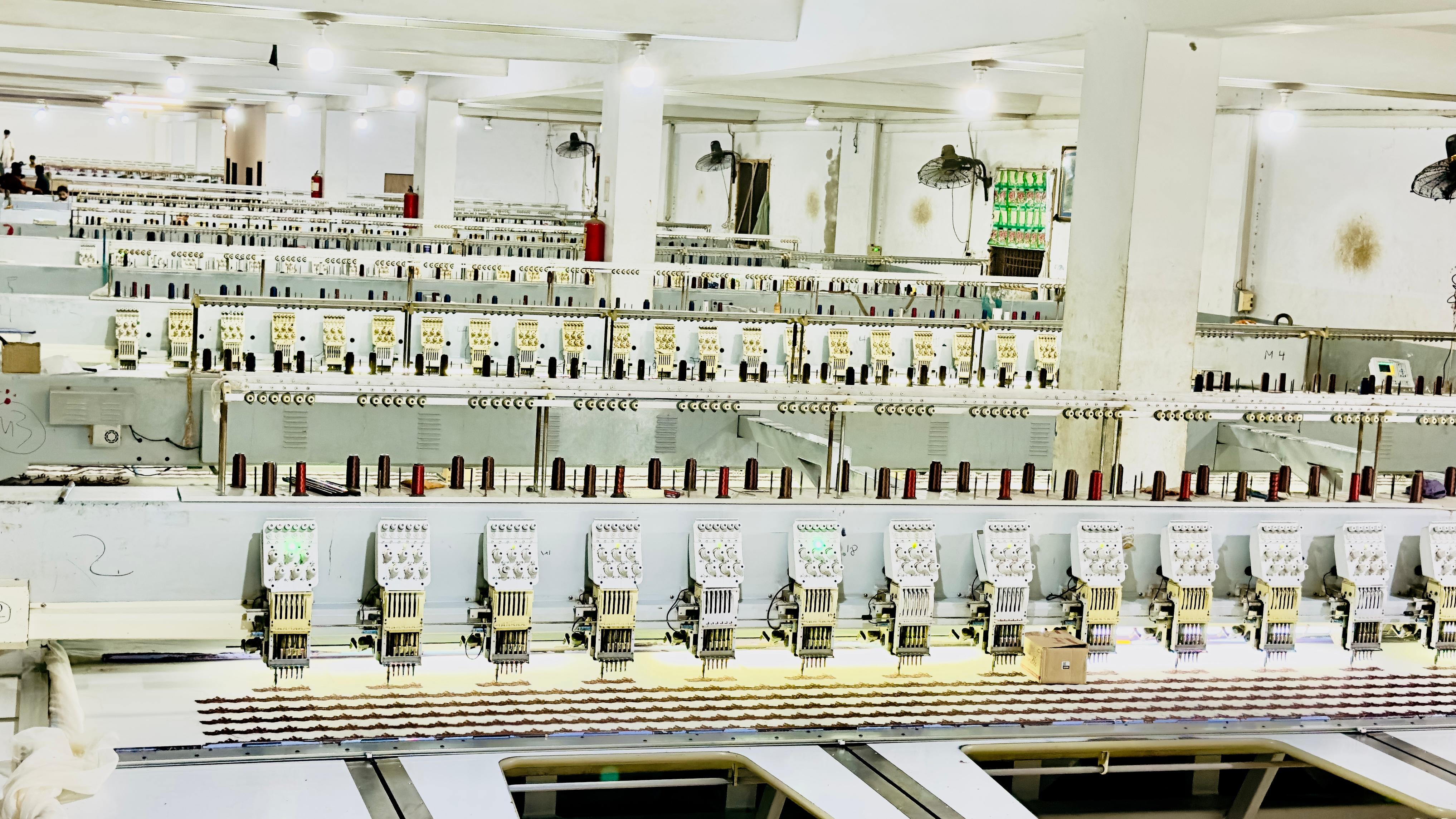 Embroidery production process